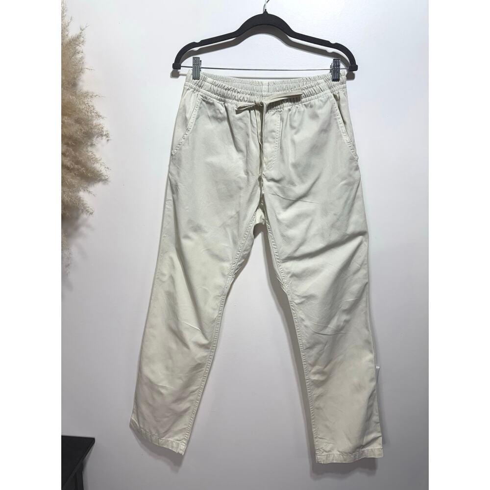 General Admission California Obscura Cotton Canvas Pull-On Pants Size M In Sand